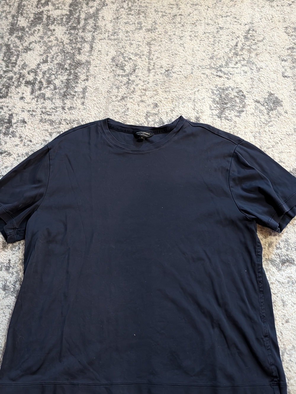 Banana Republic Navy Short Sleeve Crew Tee